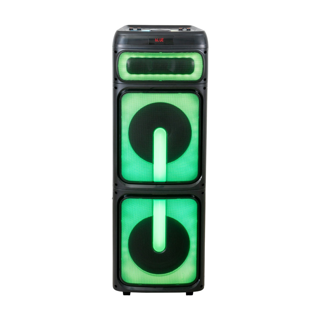 IBIZA Altavoz para fiestas con luces y función de karaoke