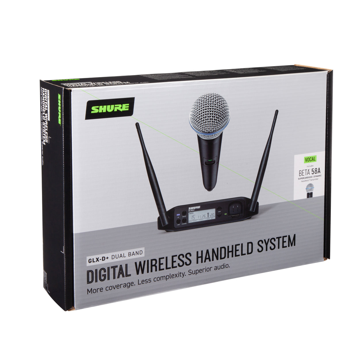 Shure GLXD24+ BETA58A Sistema de Micrófono Inalámbrico