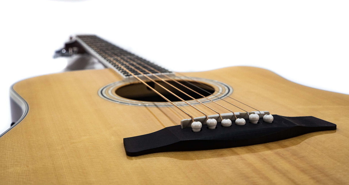 Hagstrom Siljan Dreadnought II CE Western Guitar (Natural)