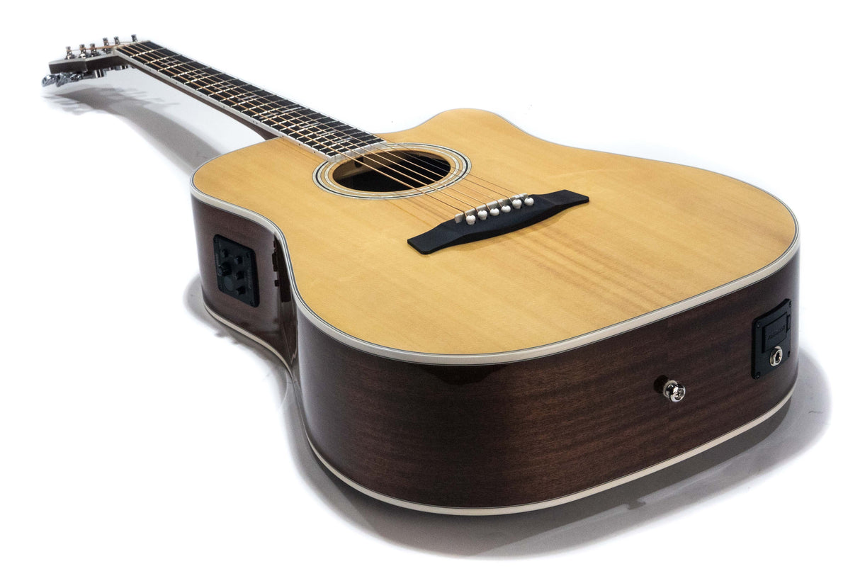 Hagstrom Siljan Dreadnought II CE Western Guitar (Natural)