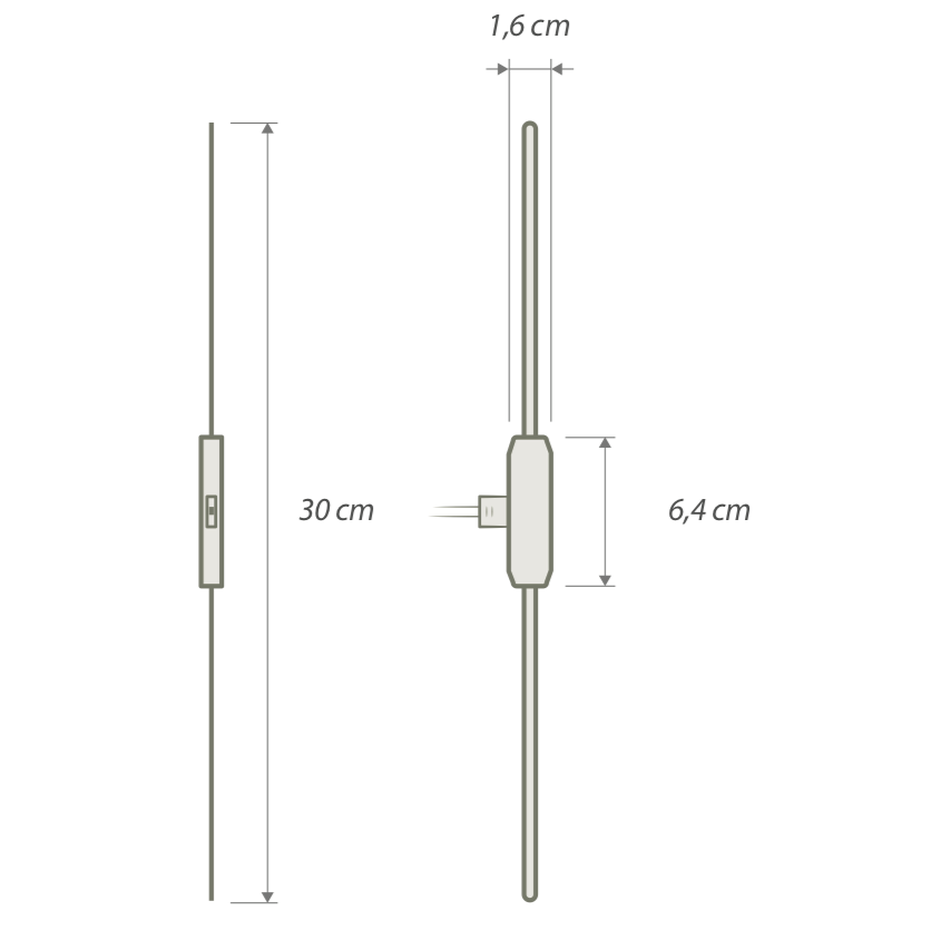 FM/AM Rude antenna with amplifier