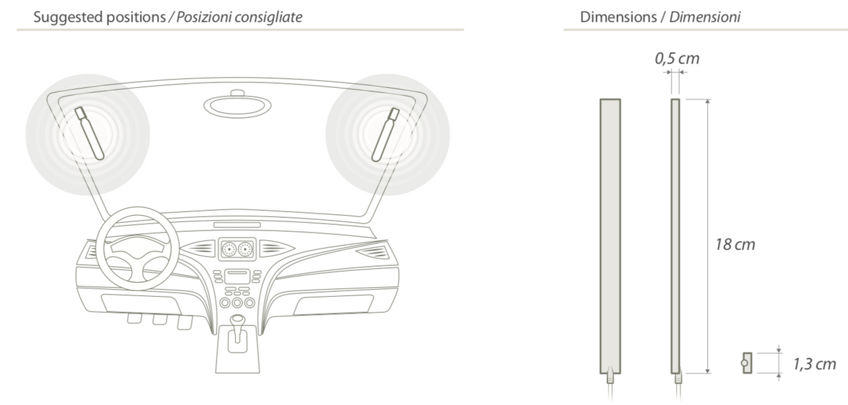 Calero DAB+ Windscreen antenna