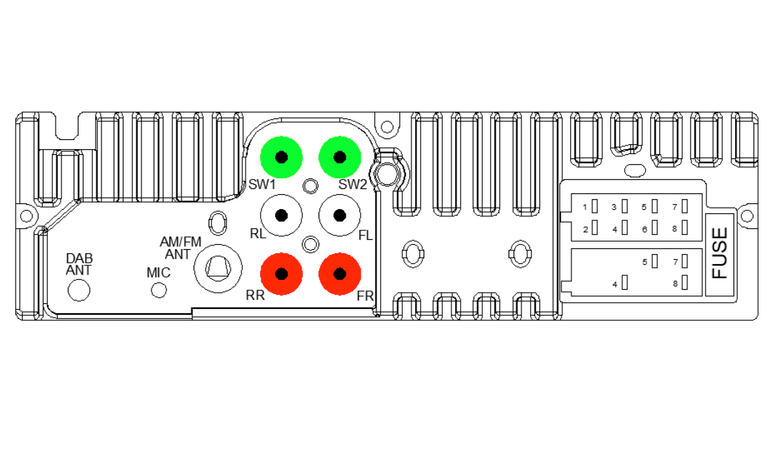 Blaupunkt BPA 1124 Car radio with DAB+ and Bluetooth