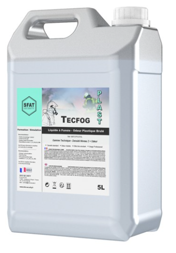 Líquido para humo para simulacro de incendio, Plástico quemado (5L)