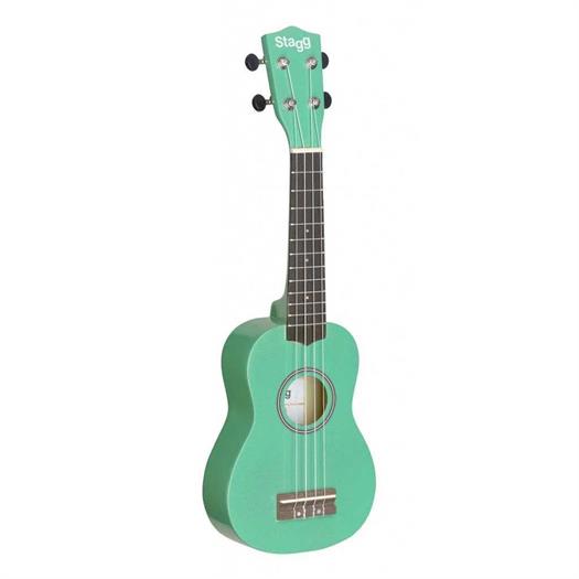 Stagg US-GRASS Sopranukulele med gigbag (Grøn)