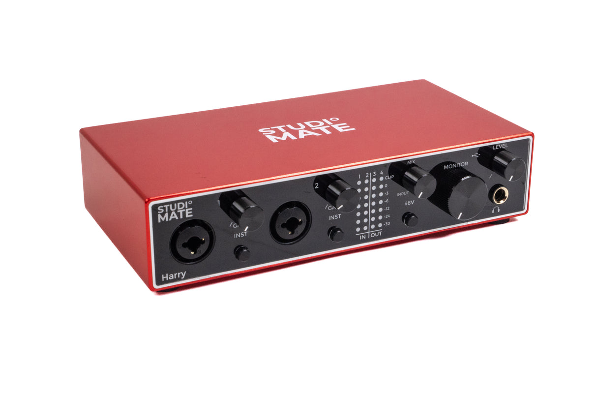 Tarjeta de sonido de estudio en2