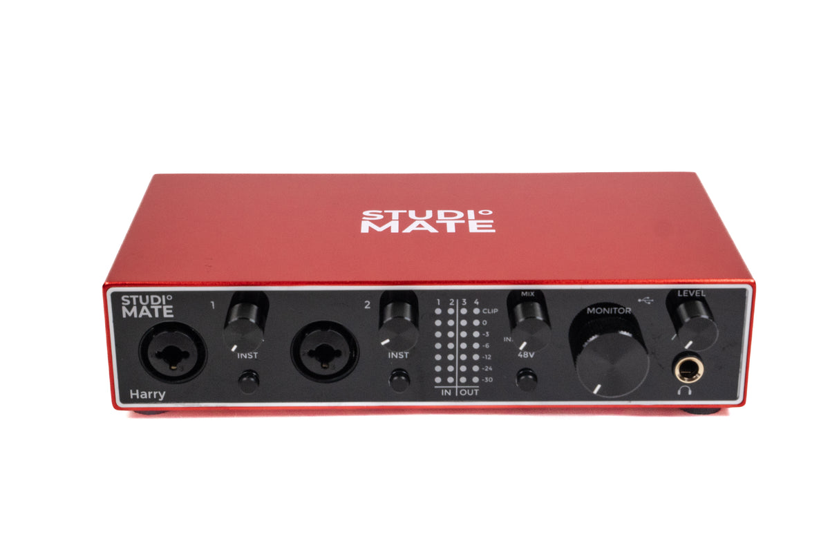 Tarjeta de sonido de estudio en2