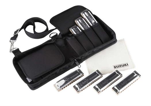 Solución de Pack de armónica diatónica estándar Suzuki Manji M-20 - 7 unidades