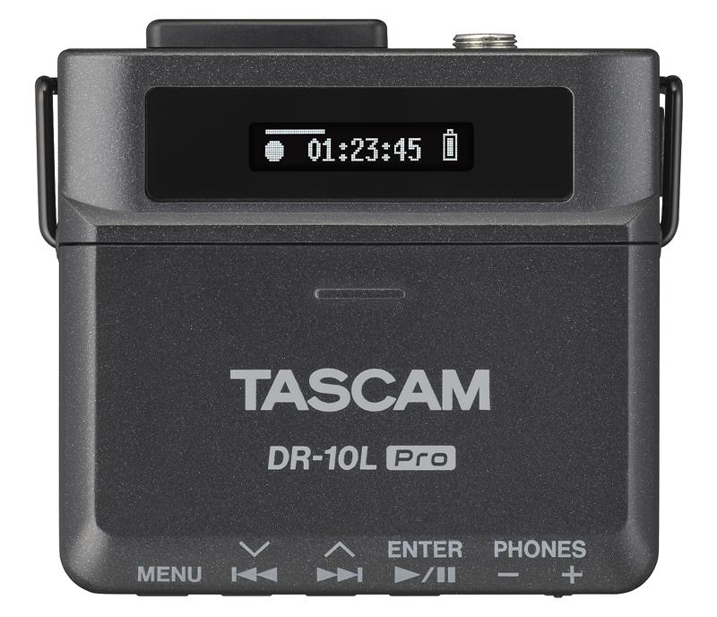 Tascam DR-10L Pro Grabadora con micrófono de solapa, negro