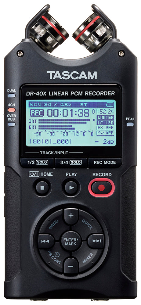 Tascam DR-40X grabadora portátil, dictáfono