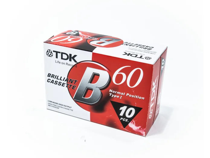 TDK - Cinta de casete (10x60 min.)