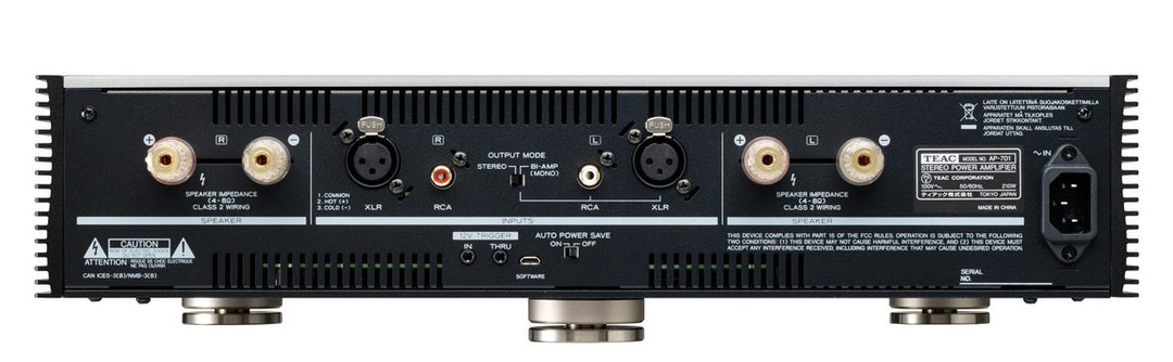 TEAC AP-701 Amplificador Estéreo/Mono (Plata)