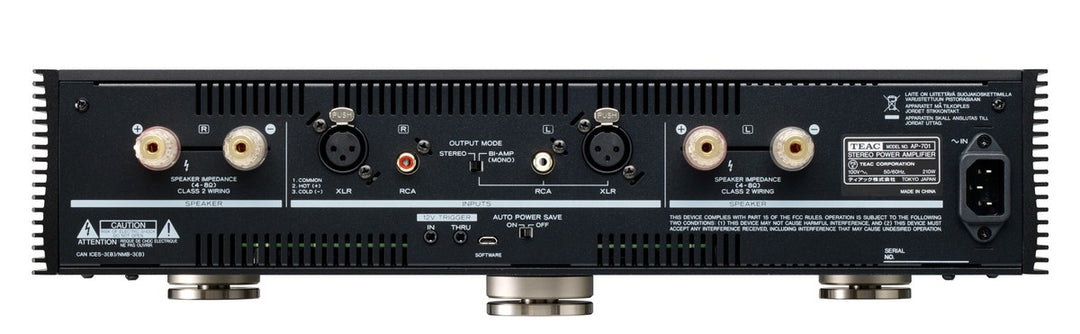 TEAC AP-701 Amplificador Estéreo/Mono (Negro)
