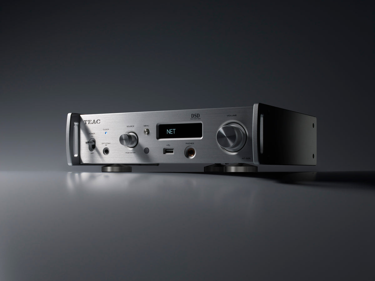 TEAC NT-505-X USB Network DAC Pre-amplificador (Plata)