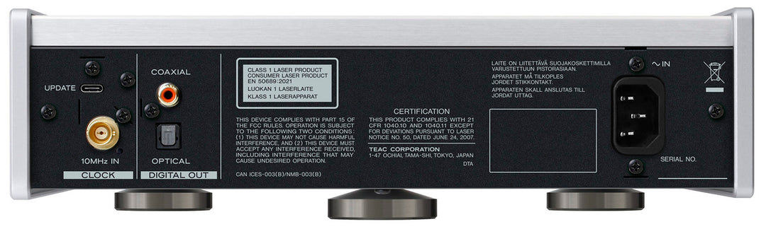 TEAC PD-505T Reproductor de CD (Plata)
