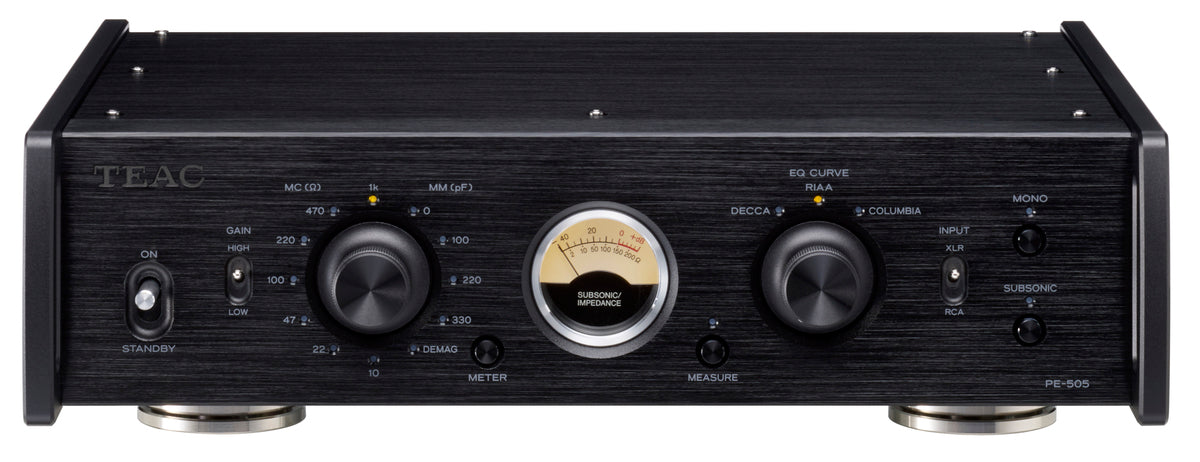 TEAC PE-505 Pre-amplificador Phono (Negro)