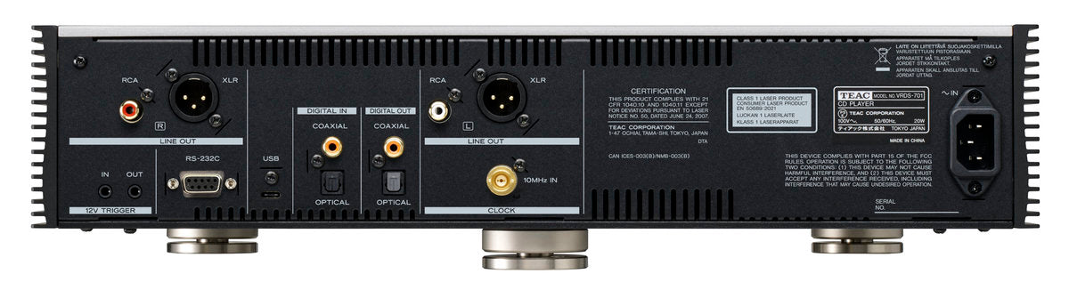 TEAC VRDS-701 CD Player (Silver)