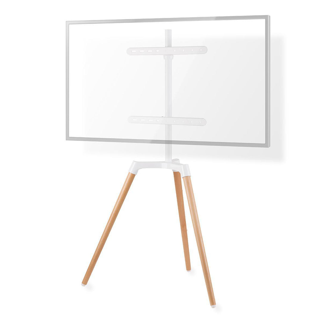 Soporte de suelo para TV (Blanco, Haya, 50-65")
