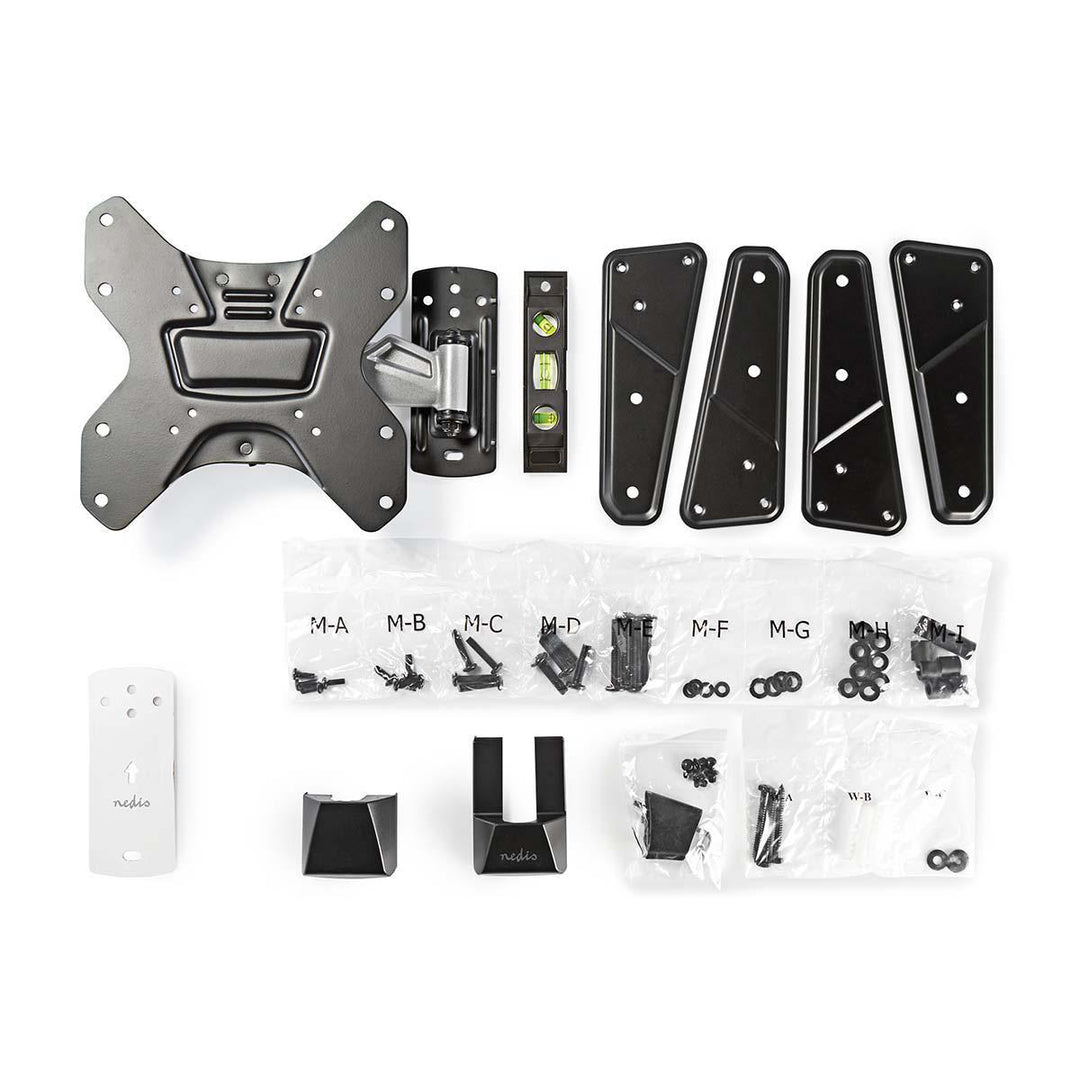 Soporte de Pared para TV Totalmente Ajustable 26-42 " 30 kg Plata/Negro