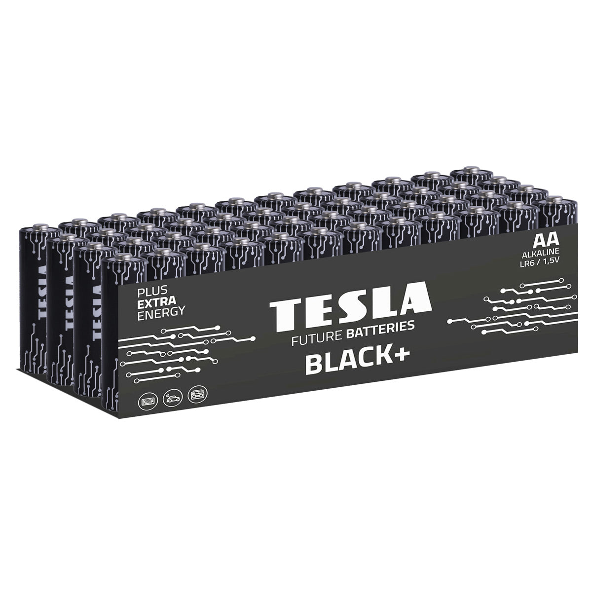 Tesla Black+ AA Baterías (48 uds)