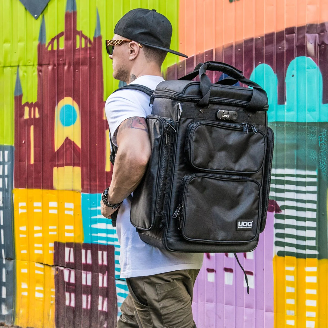 UDG Ultimate ProducerBag Large - Negro / interior naranja