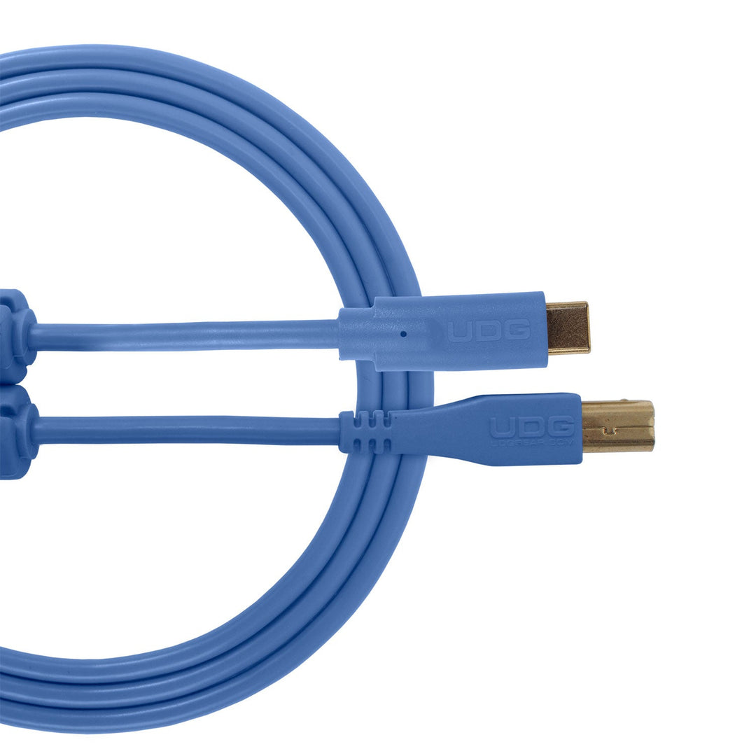UDG Ultimate Audio Cable USB 2.0 C-B Azul Recto 1,5m