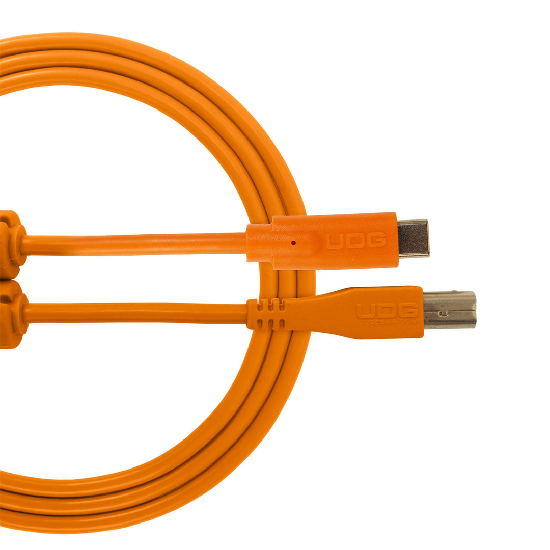 UDG Ultimate Audio Cable USB 2.0 C-B Naranja Recto 1,5m
