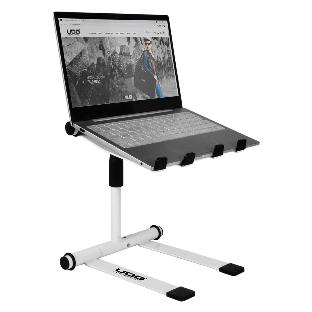 UDG Ultimate Stand para portátil ajustable en altura blanco