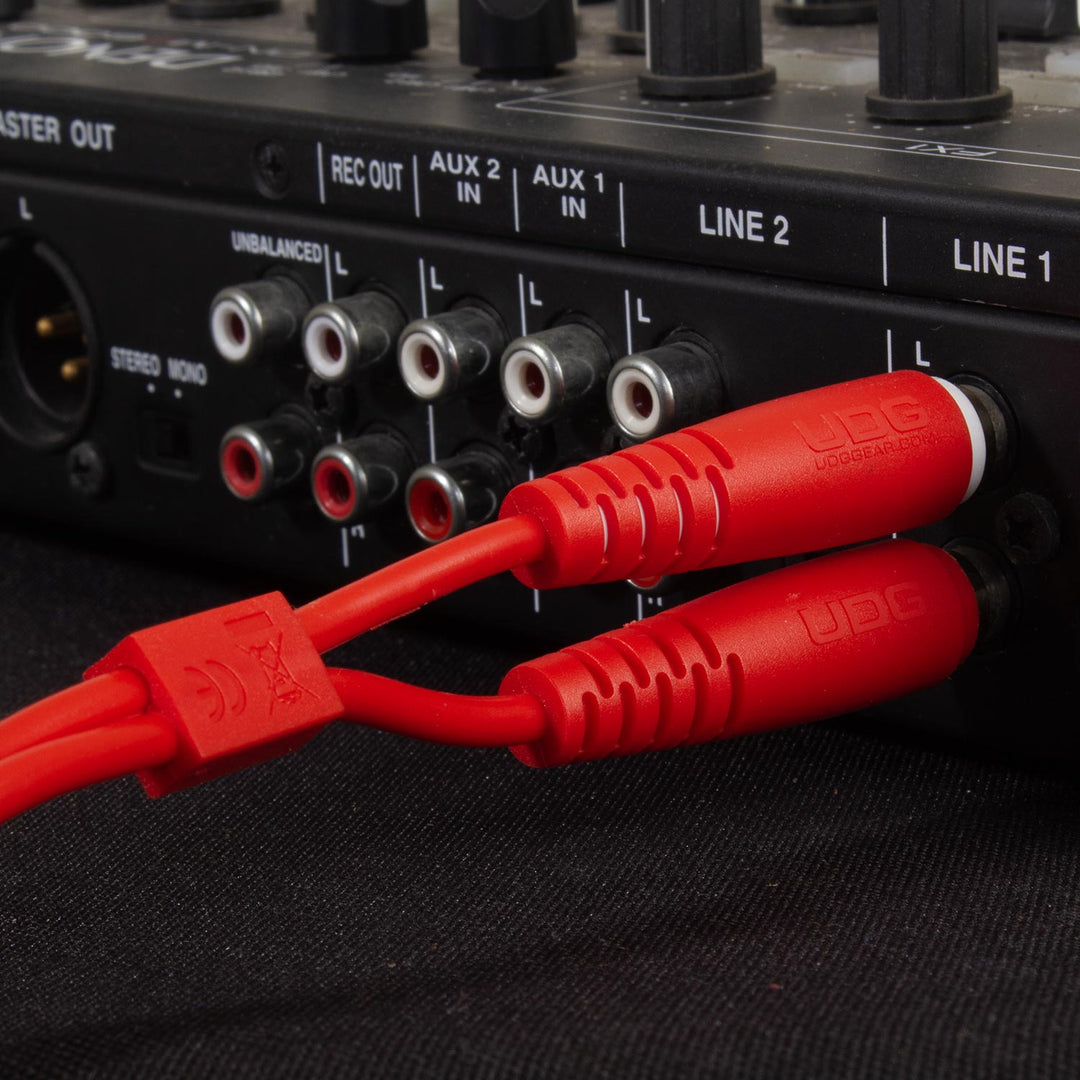 UDG Ultimate Audio Cable Set RCA - RCA Rojo Recto 3m