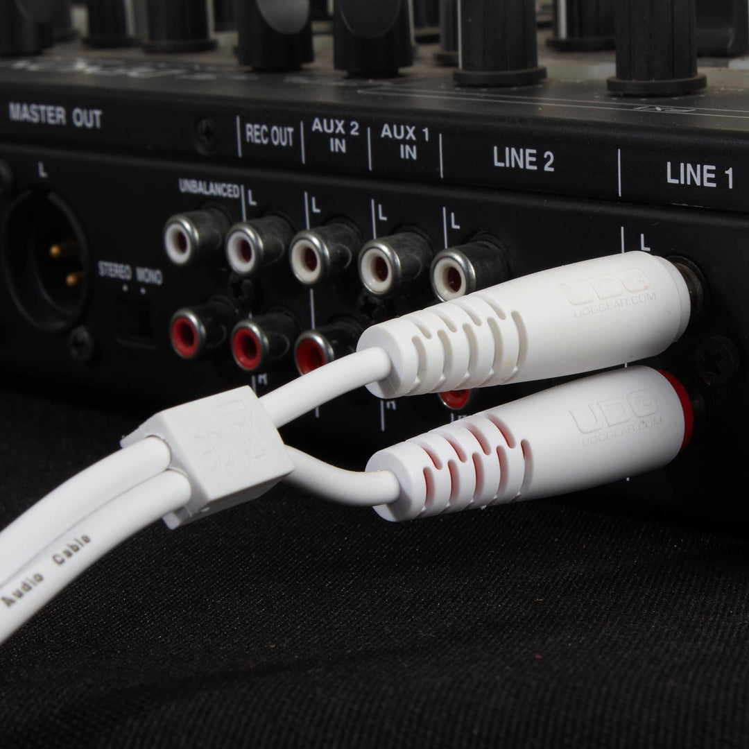 UDG Ultimate Audio Cable Set RCA - RCA Blanco Recto 3m