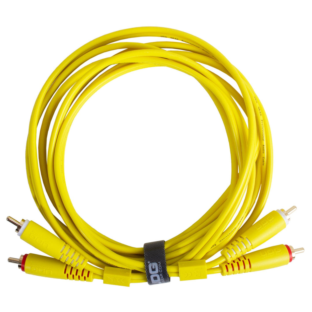 UDG Ultimate Audio Cable Set RCA - RCA Amarillo Recto 3m