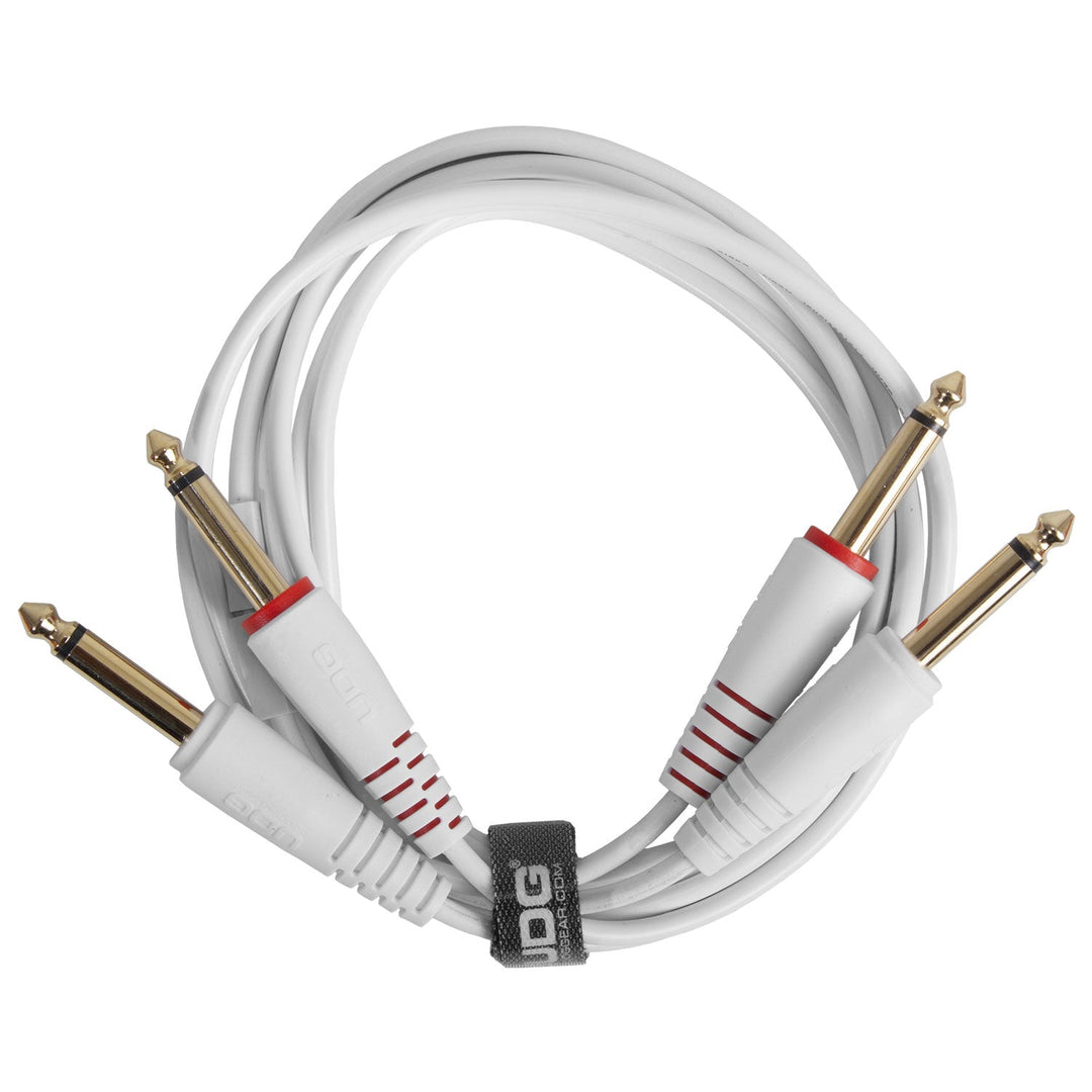 UDG Ultimate audio Cable Set 1/4'' Jack-1/4'' Jack Blanco Straight 1,5m