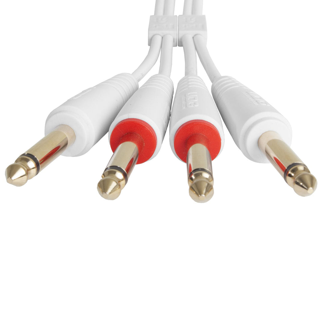 UDG Ultimate audio Cable Set 1/4'' Jack-1/4'' Jack Blanco Straight 1,5m