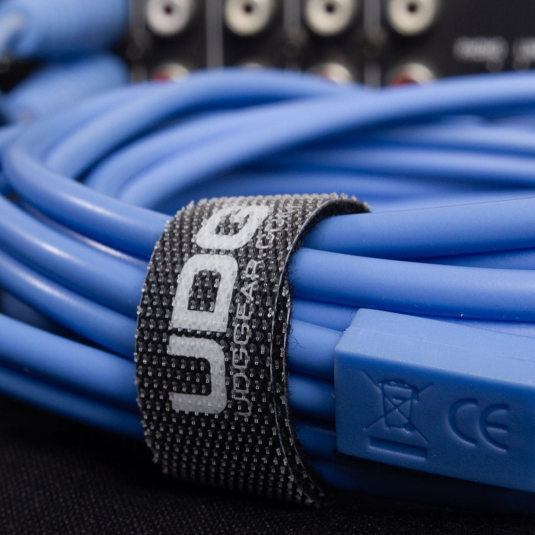 UDG Ultimate Audio Cable Set RCA Recto-RCA Angular Azul 3m