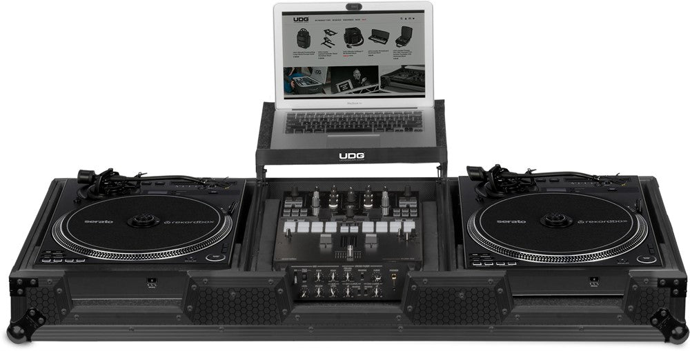 UDG Ultimate Flight Case set Pioneer PLX-CRSS12 & 10"/12" Mixer Negro Plus (L&W)