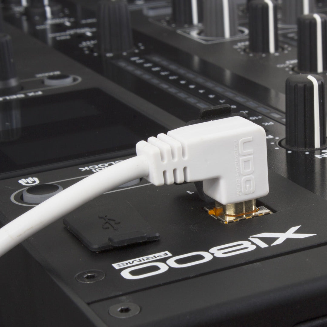 UDG Ultimate Audio Cable USB 2.0 A-B Blanco Acodado 1m
