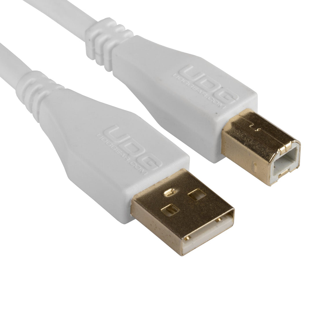 UDG Ultimate Audio Cable USB 2.0 A-B Blanco Recto 2m