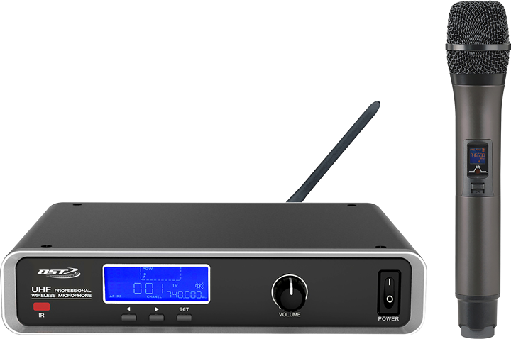 BST UHF Sistema de Micrófonos Inalámbrico