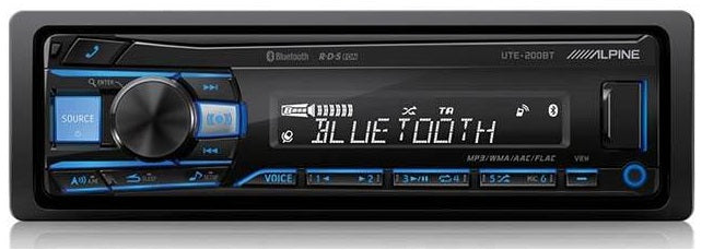 ALPINE UTE-200BT Radio de coche con Bluetooth y USB
