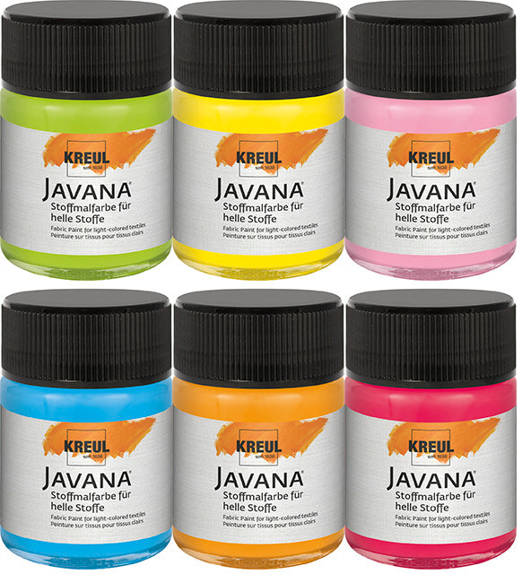 Set de pintura UV para tela 5 x 50 ml