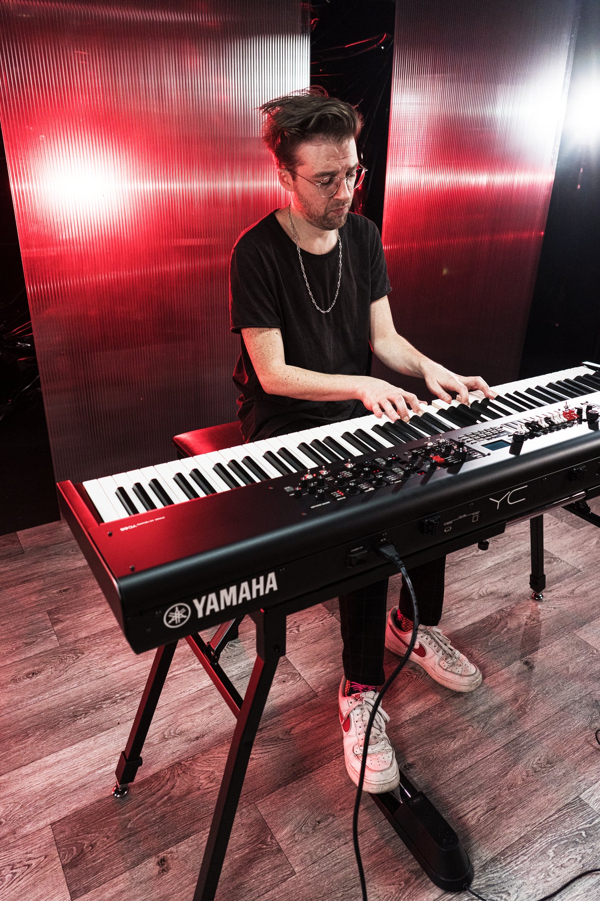 Yamaha YC88 Digital Stage Keyboard (Natural Wood)