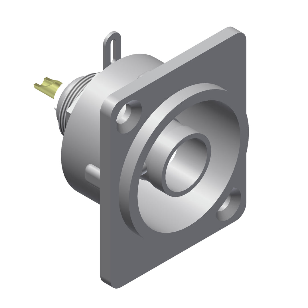 Conector BNC hembra de chasis, tamaño D, 75 Ohm