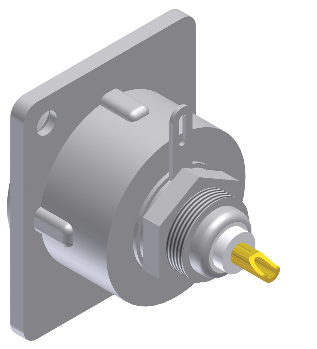 Conector BNC hembra de chasis, tamaño D, 75 Ohm
