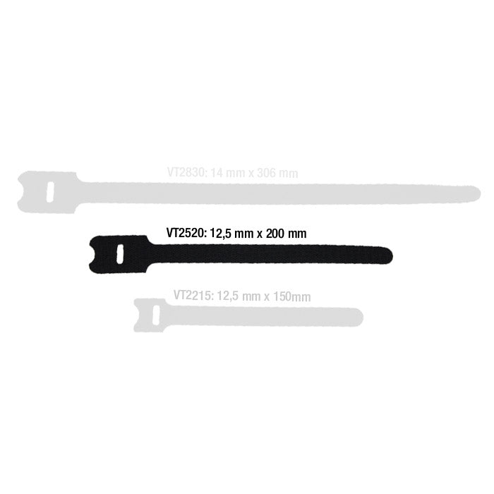 Kabelstrop Velcro Hook & Loop 10 uds. (150mm)