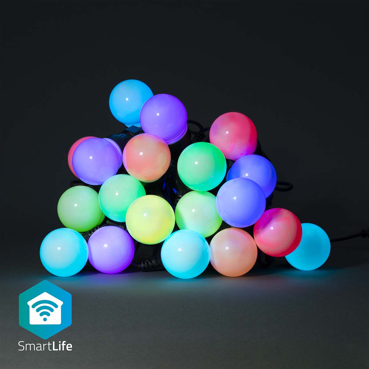 SmartLife Decorative LED | Party Lights | Wi-Fi | RGB | 20 LED's | 10 m | Android / IOS | Pen Diameter: 50 mm