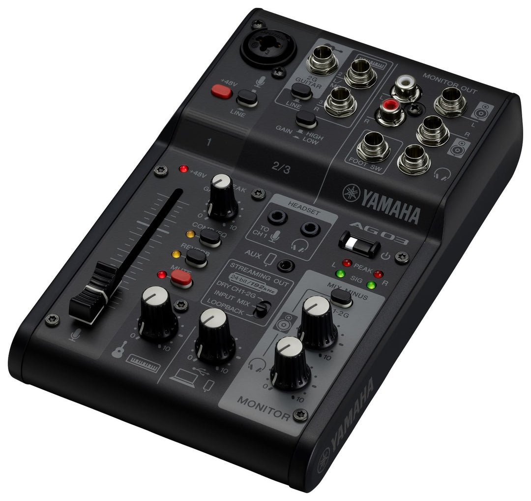 Yamaha AG03 MkII - Live Streaming Mixer (Negro)