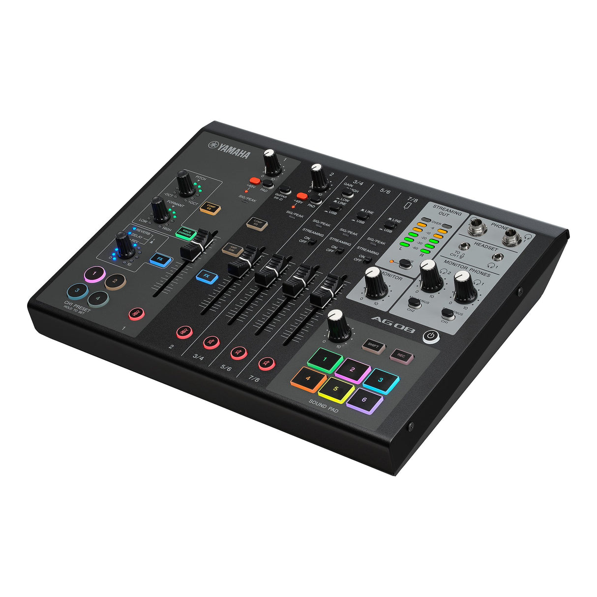 Yamaha AG08 Live Streaming Mixer (Black)