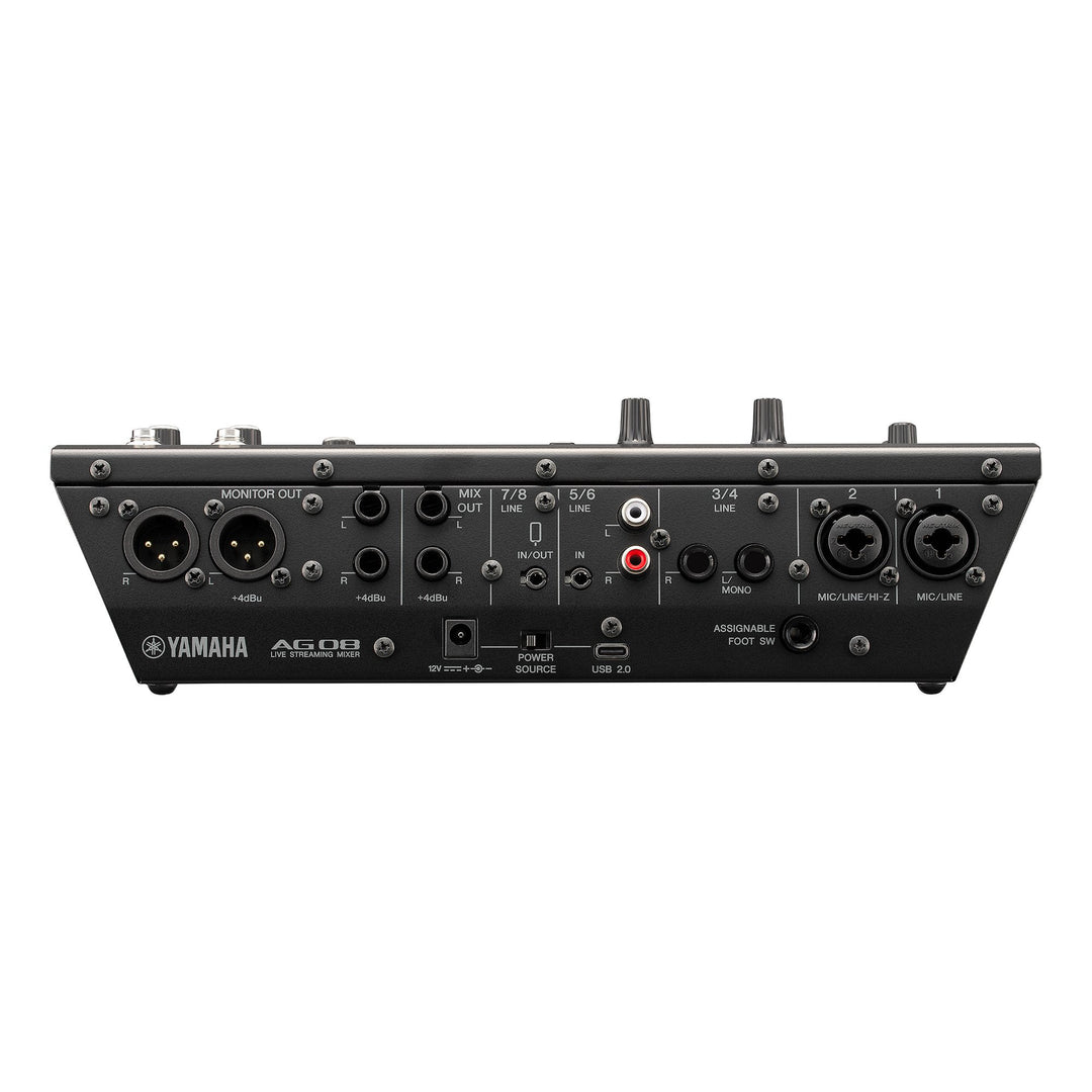 Yamaha AG08 - Mezclador para streaming en vivo (Negro)