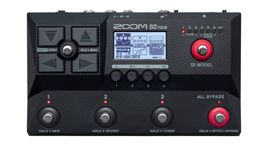 Zoom B2 FOUR Bajo Multiefectos