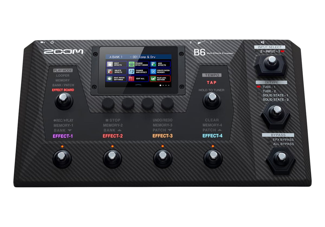 Zoom B6 Multiefectos para Bajo